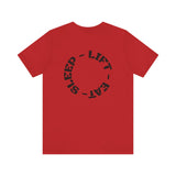 Lift Eat Sleep - Unisex Jersey Short Sleeve Tee