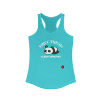 Thicc Thighs Sleep Deprived - Women's Ideal Racerback Tank