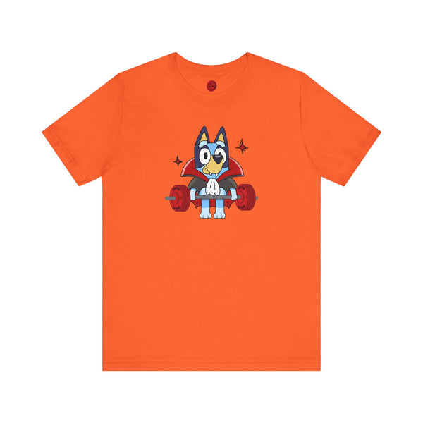 Blue Dog Vampire - Unisex Jersey Short Sleeve Tee