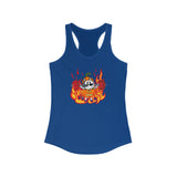 Muffers Fire Pumpkin - Women's Ideal Racerback Tank