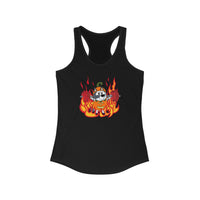 Muffers Fire Pumpkin - Women's Ideal Racerback Tank