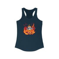 Muffers Fire Pumpkin - Women's Ideal Racerback Tank