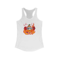 Muffers Fire Pumpkin - Women's Ideal Racerback Tank