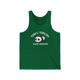 Thicc Thighs Sleep Deprived - Unisex Jersey Tank