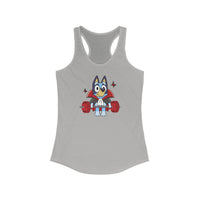 Blue Dog Vampire - Women's Ideal Racerback Tank