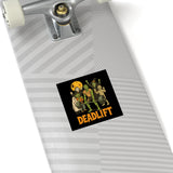 Deadlift - Square Sticker Indoor\Outdoor