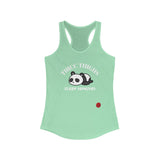 Thicc Thighs Sleep Deprived - Women's Ideal Racerback Tank