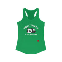 Thicc Thighs Sleep Deprived - Women's Ideal Racerback Tank