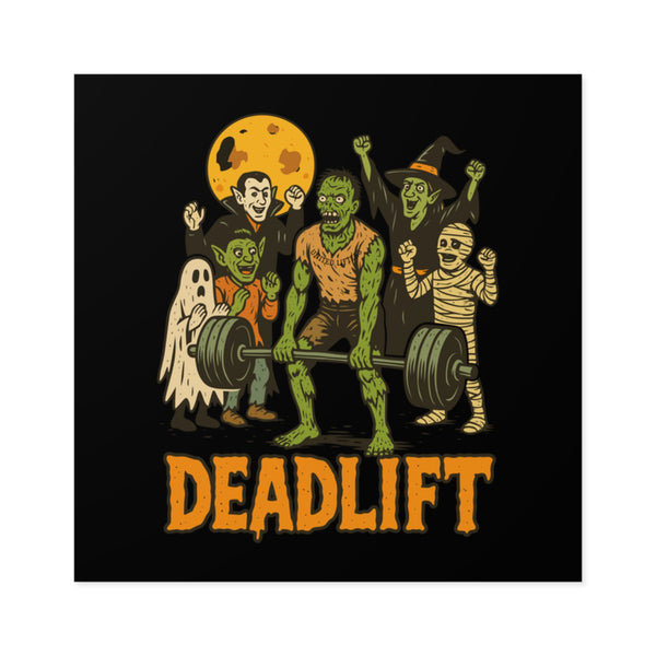 Deadlift - Square Sticker Indoor\Outdoor