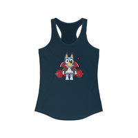 Blue Dog Vampire - Women's Ideal Racerback Tank