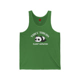 Thicc Thighs Sleep Deprived - Unisex Jersey Tank