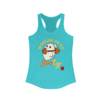 Working On My Squat Booty  - Women's Ideal Racerback Tank