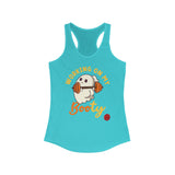 Working On My Squat Booty  - Women's Ideal Racerback Tank