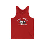 Thicc Thighs Sleep Deprived - Unisex Jersey Tank