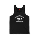 Thicc Thighs Sleep Deprived - Unisex Jersey Tank